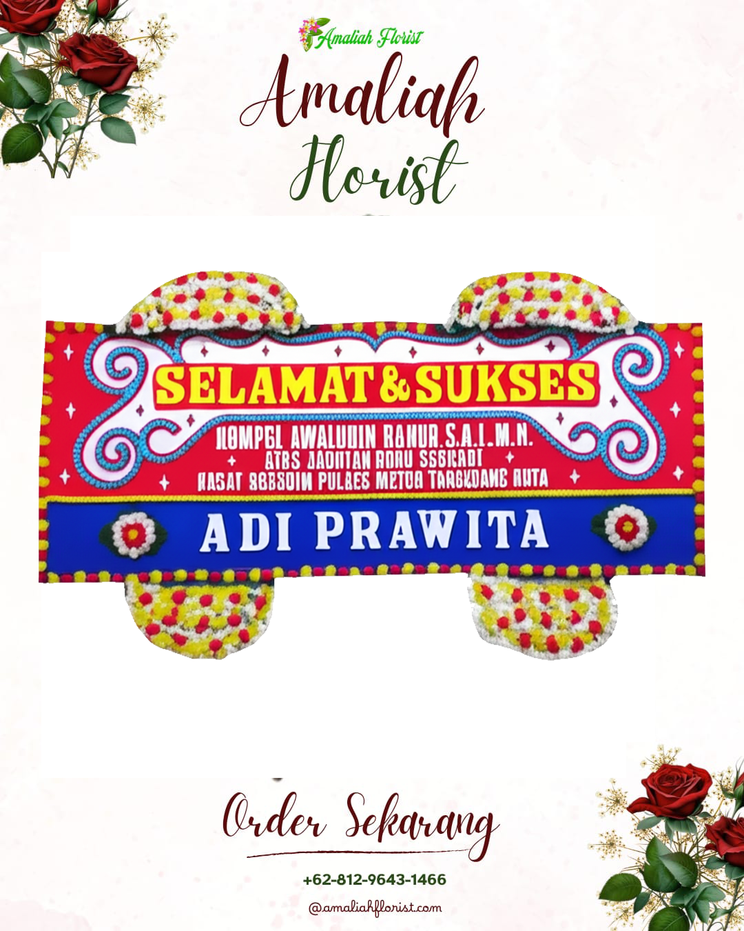 Papan Bunga Ucapan Selamat Pondoksalam